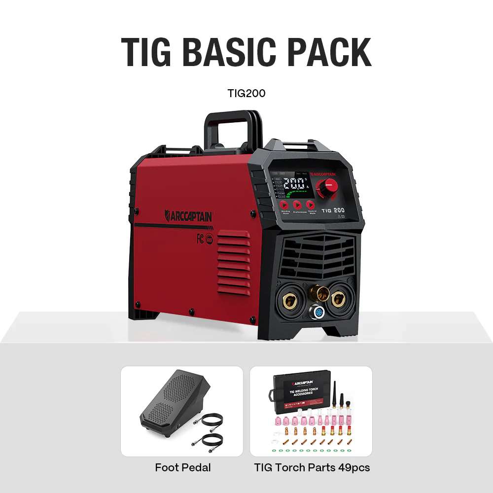 Arccaptain TIG200 DC TIG Welder HF TIG/Stick Inverter Welder - Image 12