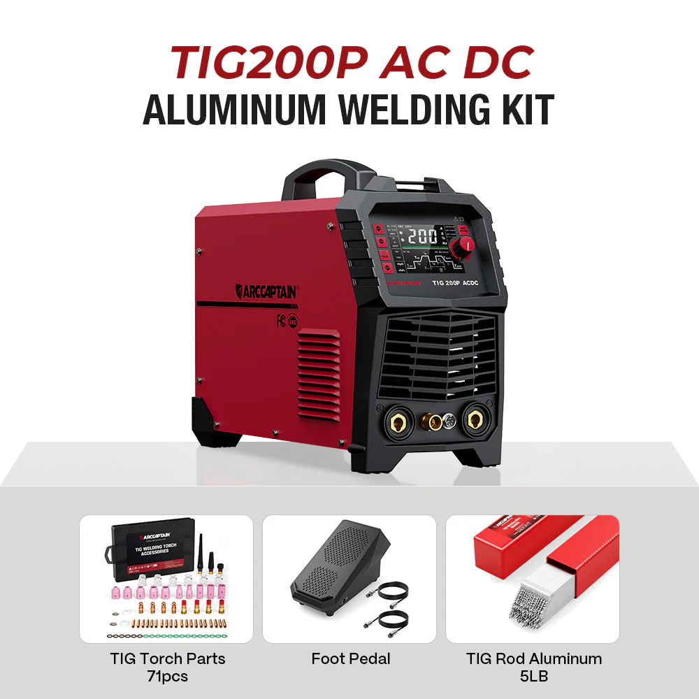 Arccaptain TIG200P AC DC Multi Process Pulse TIG Aluminum Welder - Image 13