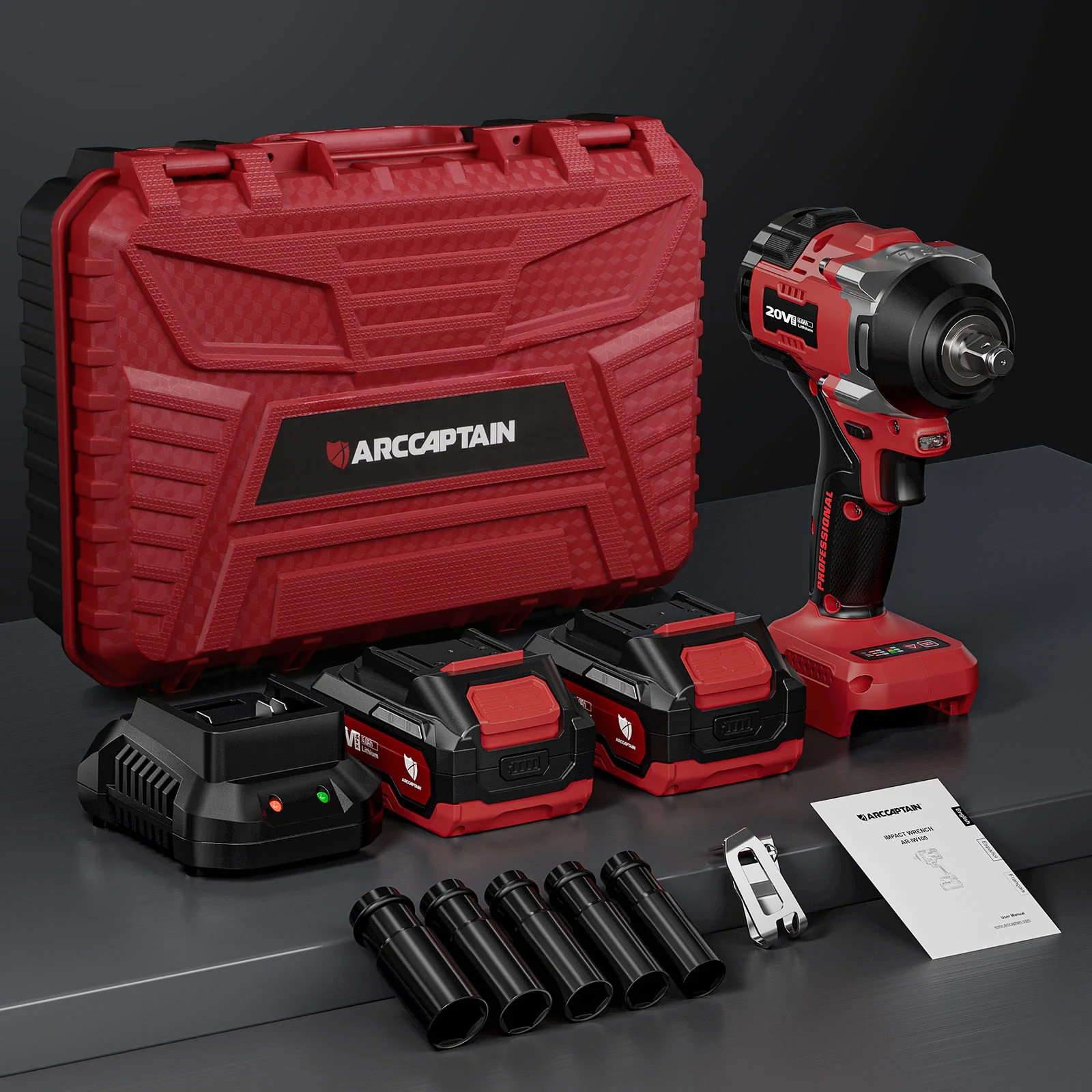 Arccaptain 20V Cordless Brushless Impact Wrench AR-IW100 - Image 8