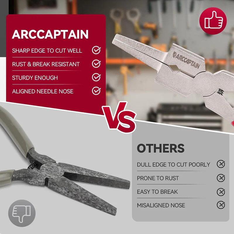 Arccaptain 8 Inch 7-in-1 MIG Welding Pliers, Multifunctional Welder Pliers - Image 6