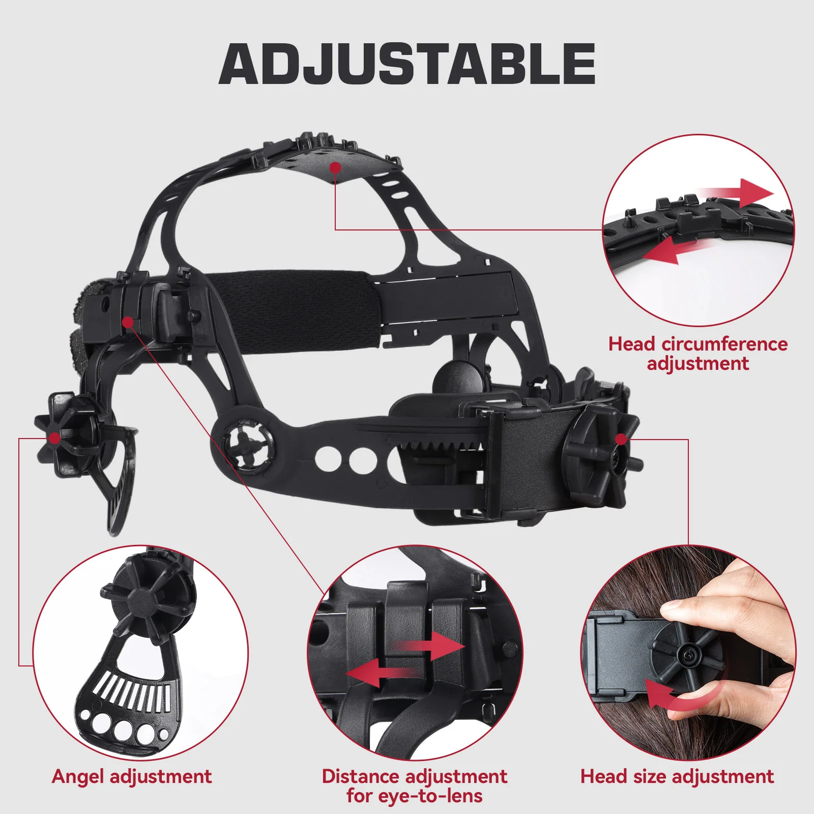 ClearLite X100 Adjustable Headgear Welding Helmet Headgear for Welding Hood - Image 3