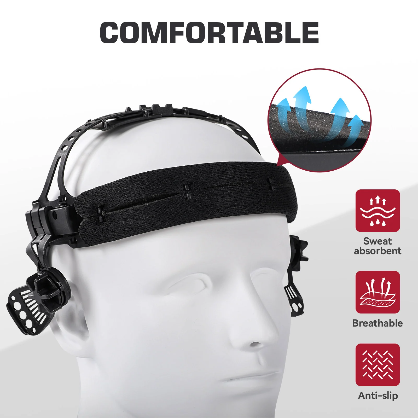 ClearLite X100 Adjustable Headgear Welding Helmet Headgear for Welding Hood - Image 5