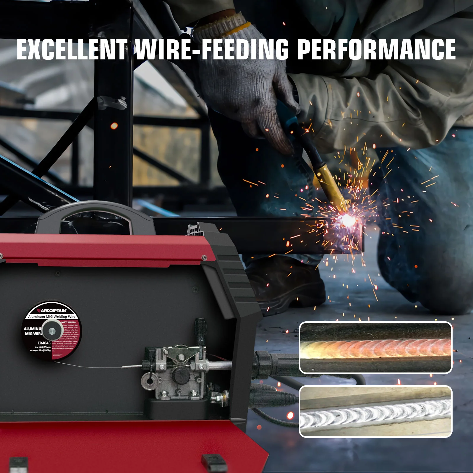 ARCCAPTAIN Aluminum Welding Wire 1 Pound Aluminum MIG Wire - Image 15