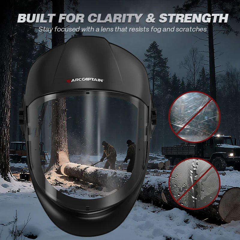 Arccaptain Clear Full Face Shield for Grinding and Cutting Work - Image 2