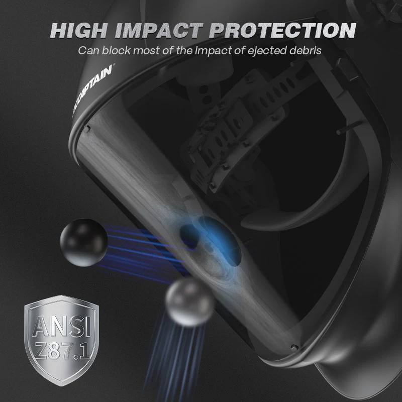Arccaptain Clear Full Face Shield for Grinding and Cutting Work - Image 5