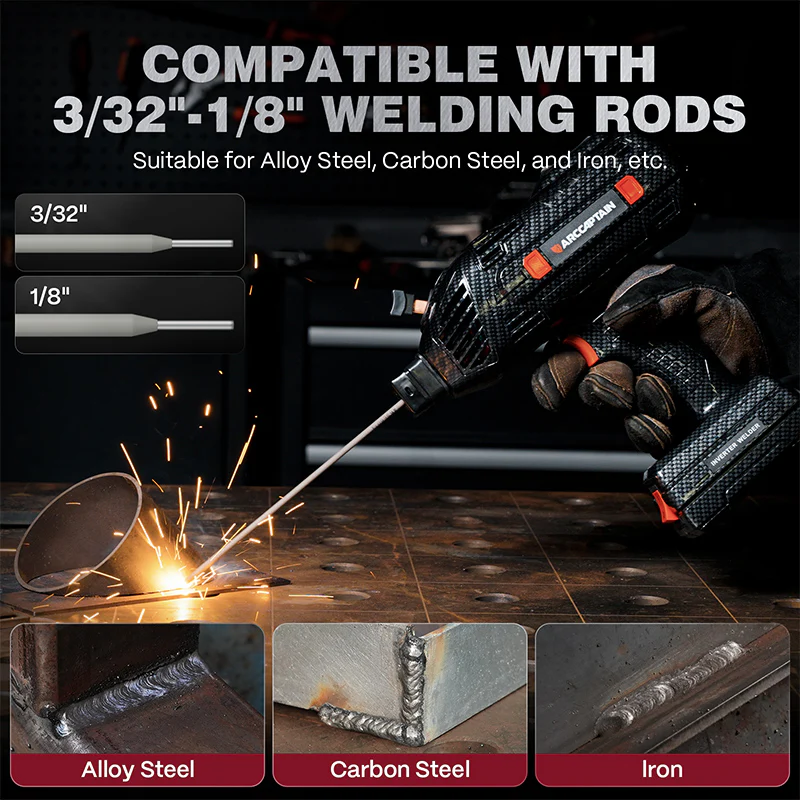 Arccaptain ARC120 Portable Handheld Welder 110V Stick Welder - Image 4