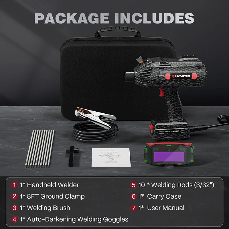 Arccaptain ARC120 Portable Handheld Welder 110V Stick Welder - Image 8