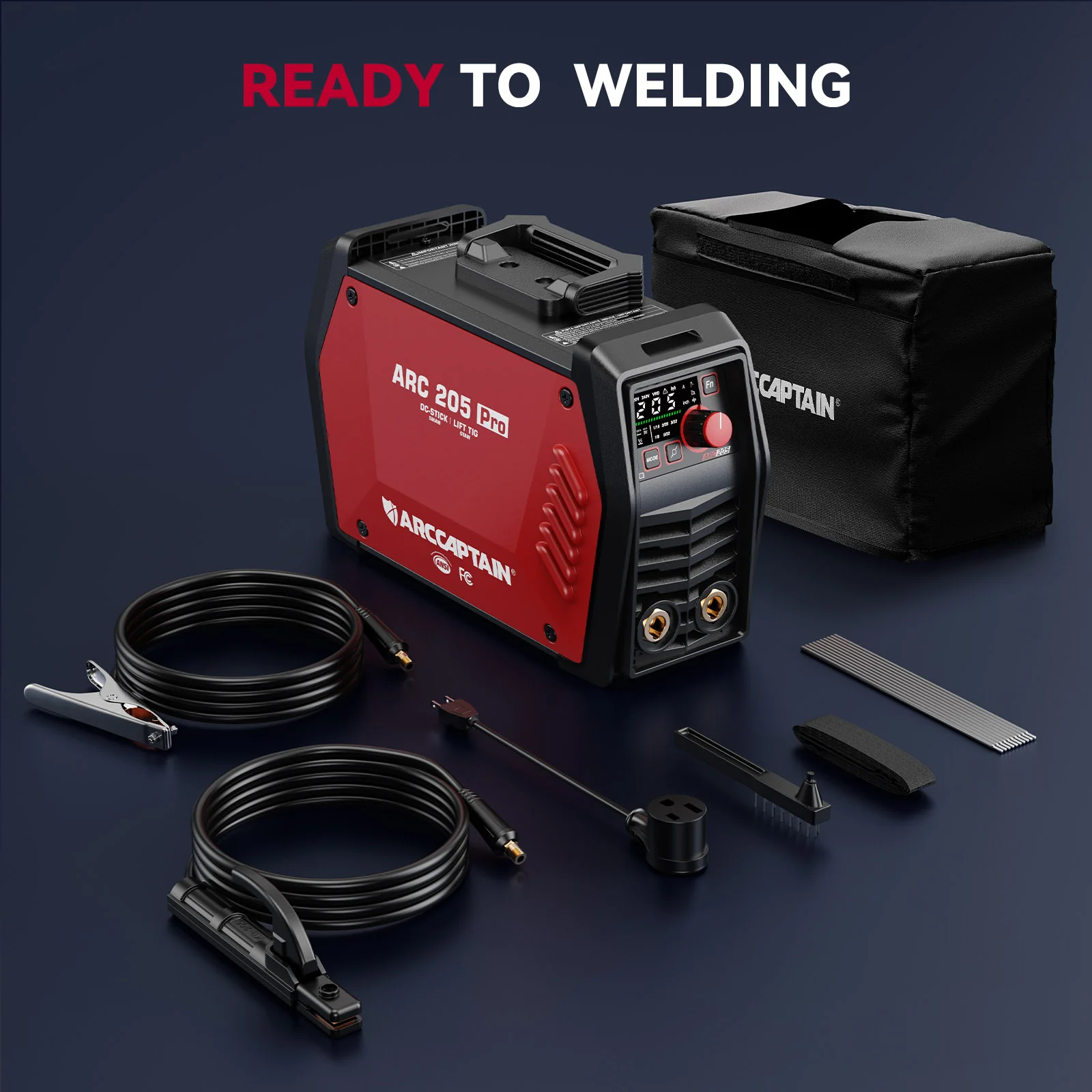 Arccaptain ARC205 Pro Dual Voltage SYN Stick Welder - Image 10