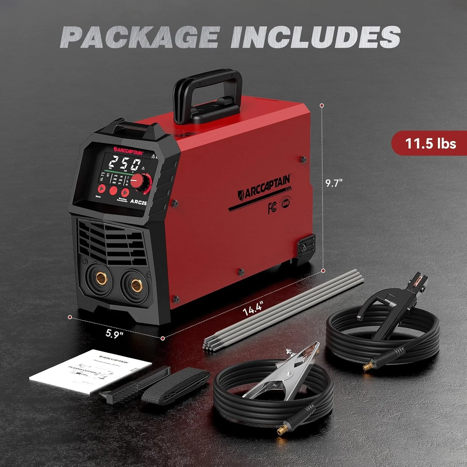 Arccaptain ARC250 250A 230V Professional Stick Welder - Image 7