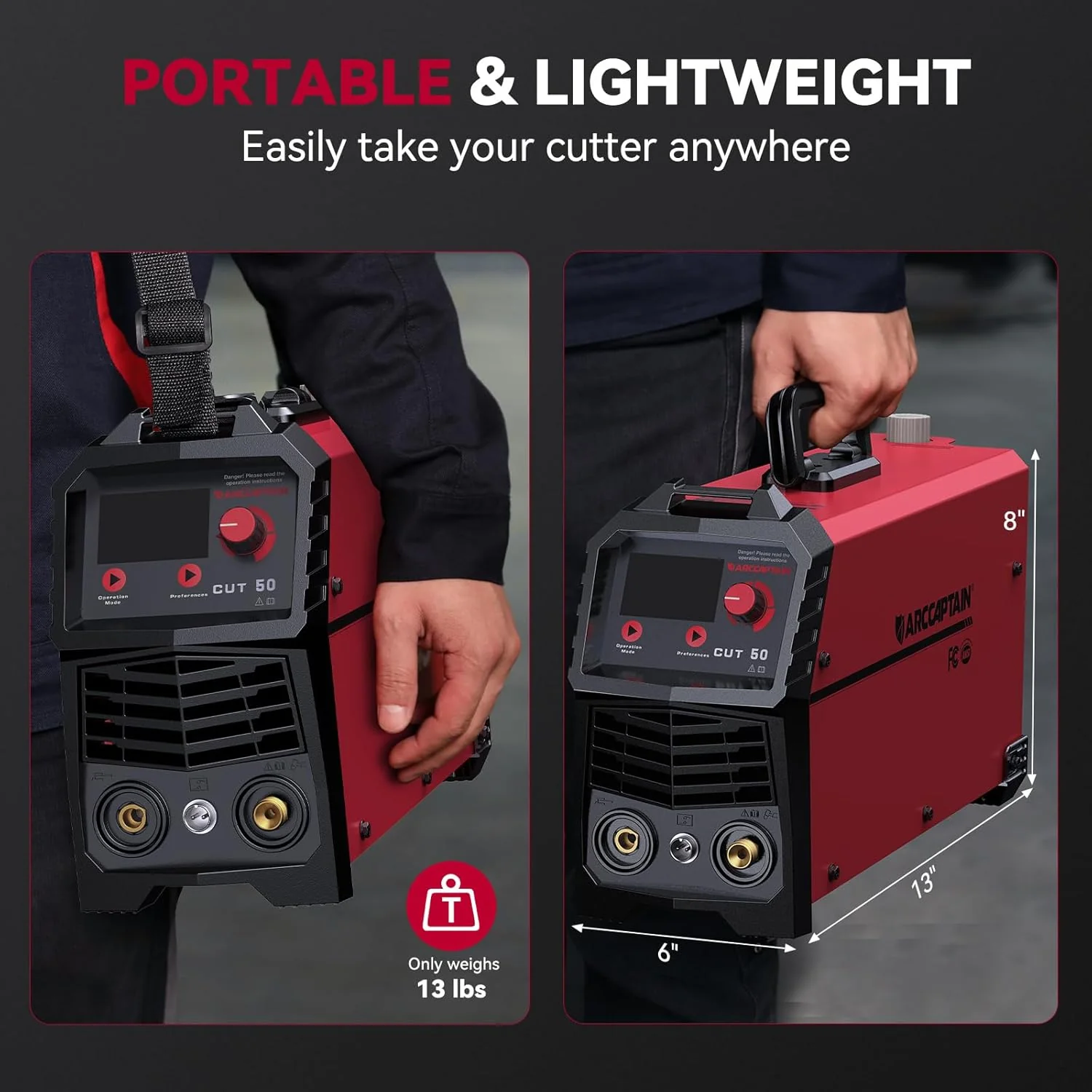 Arccaptain CUT50 HF Start Portable Plasma Cutter 220/110v - Image 5