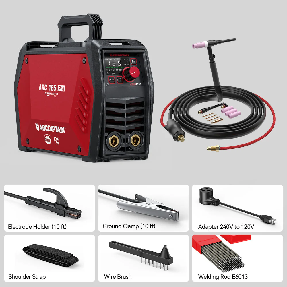 Arccaptain iControl ARC165 PRO Advanced SYN Stick and Lift TIG Welder - Image 11