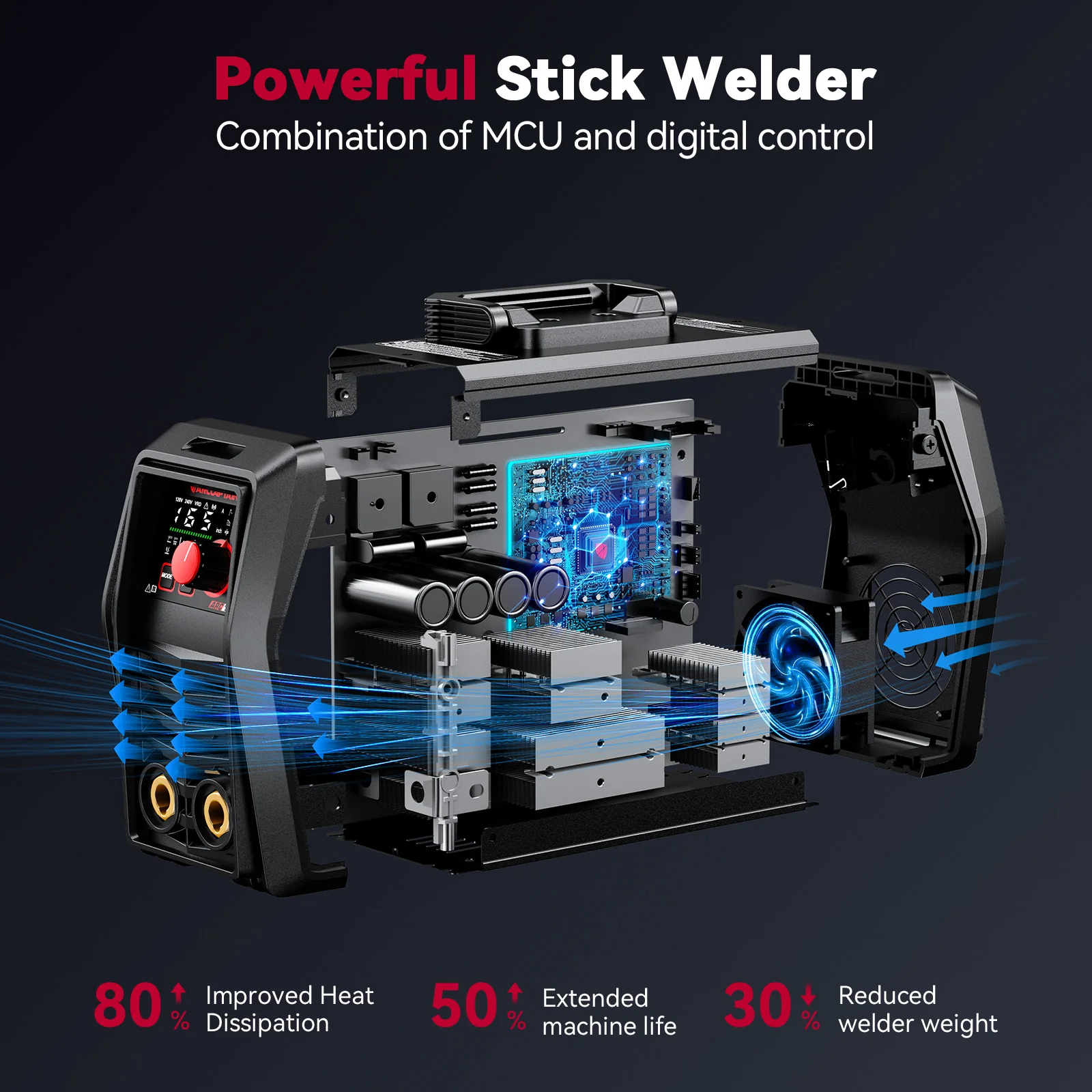 Arccaptain iControl ARC165 PRO Advanced SYN Stick and Lift TIG Welder - Image 3