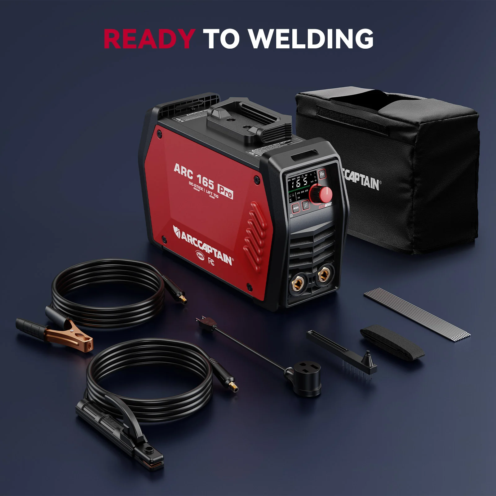Arccaptain iControl ARC165 PRO Advanced SYN Stick and Lift TIG Welder - Image 7