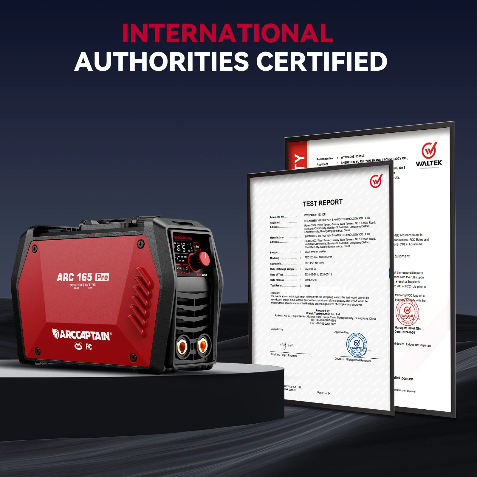 Arccaptain iControl ARC165 PRO Advanced SYN Stick and Lift TIG Welder - Image 9