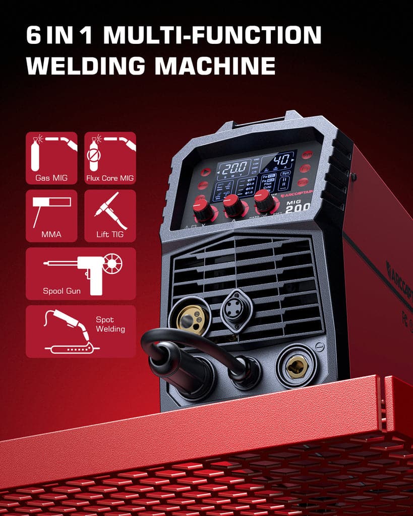 Used Multi Process MIG Welder Machine ARCCAPTAIN MIG200 - Image 5
