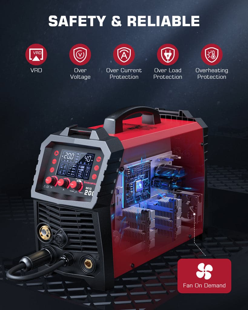 Used Multi Process MIG Welder Machine ARCCAPTAIN MIG200 - Image 6