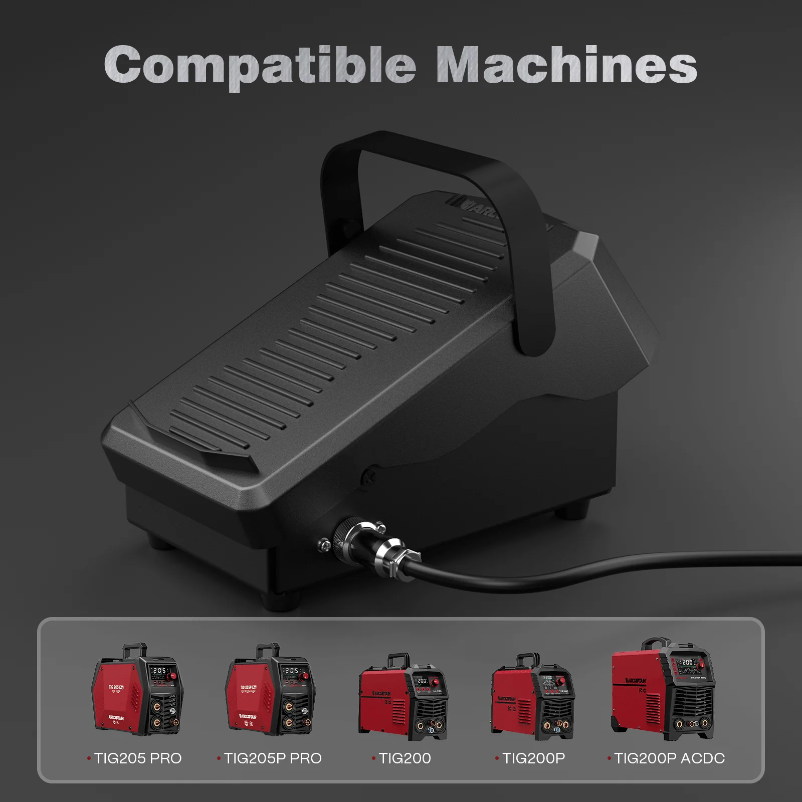 5-Pin Remote Amp Control with Strap Foot Pedal for TIG Welder - Image 3