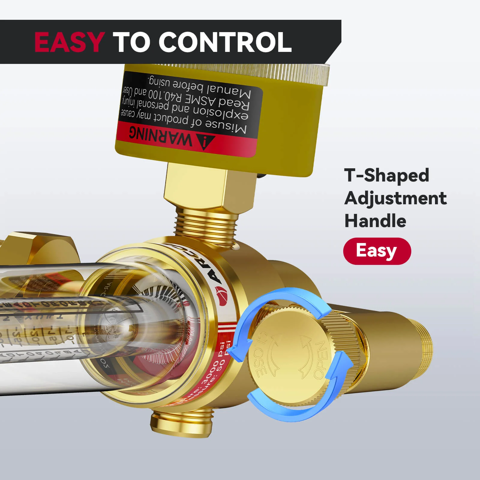 Argon CO2 Gas Regulator for MIG TIG Gas Welding Gas Pressure Regulator - Image 6