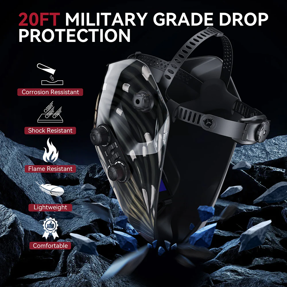 VisionMax X200 Solar Automatic Welding Helmet Alien Hunter - Image 5