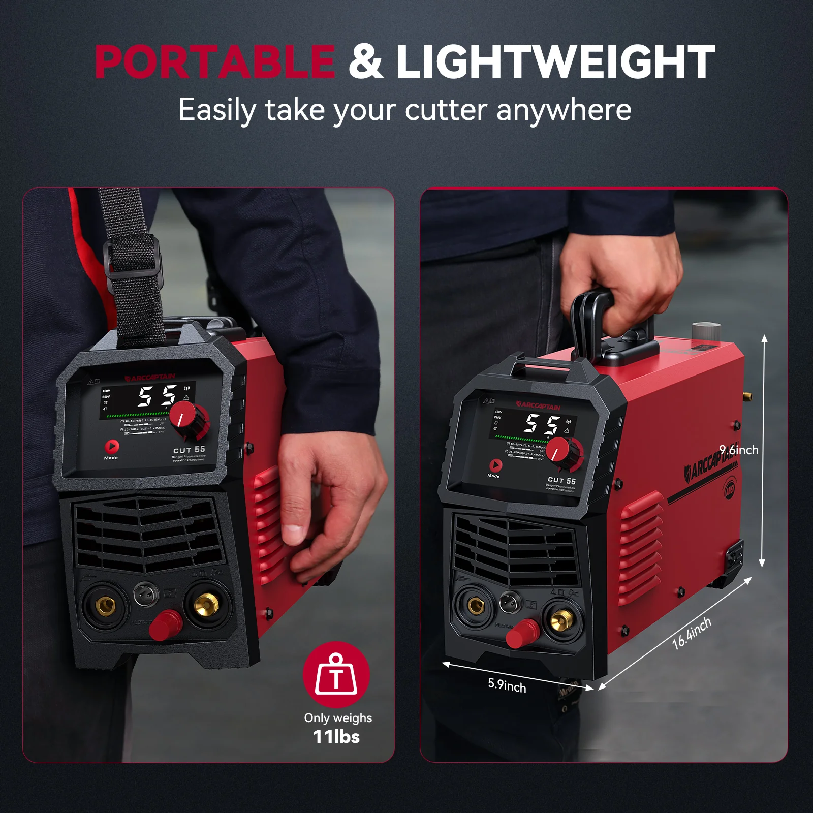 Arccaptain CUT55 HF Pilot Arc Plasma Cutter for Thick Plate - Image 4