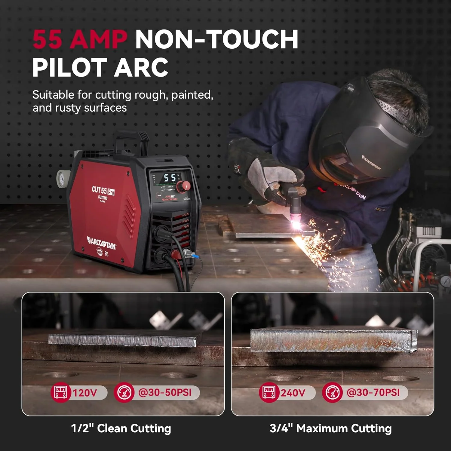 Arccaptain CUT55 Pro Dual Voltage Plasma Cutter - Image 3