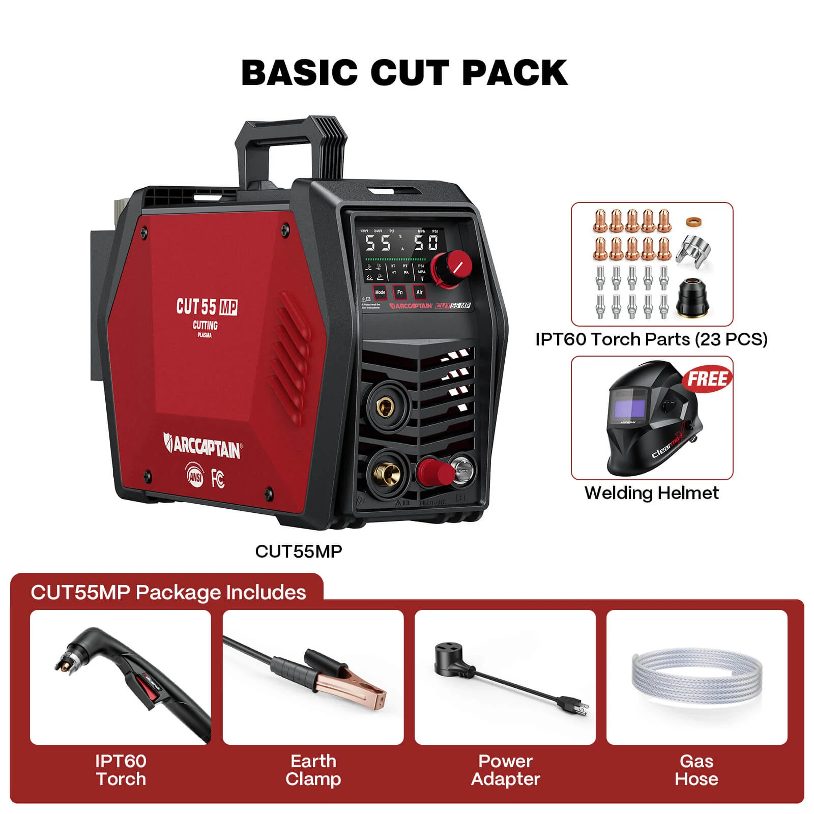 Arccaptain CUT55 MP Multi-Process Pilot Arc Plasma Cutter - Image 12