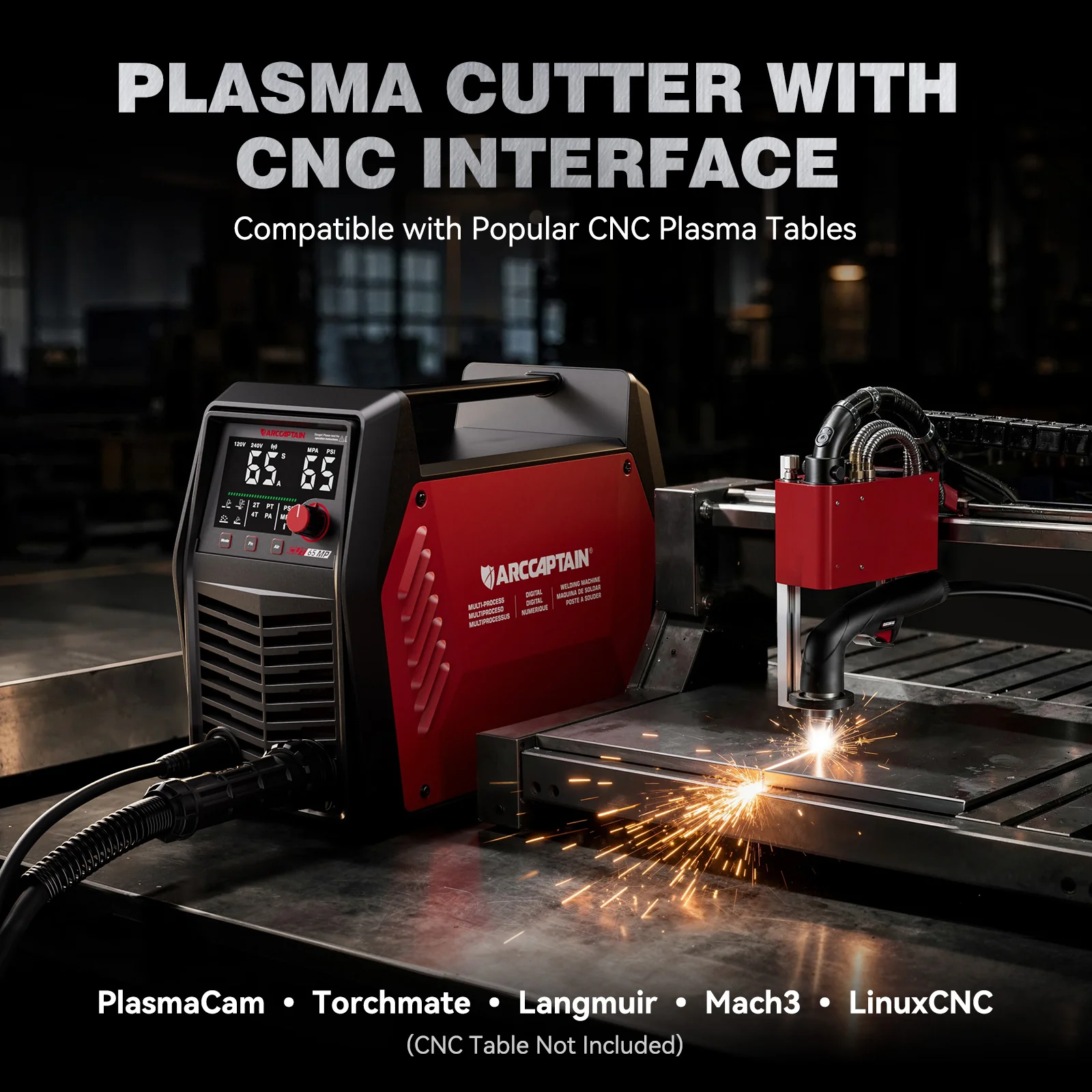 Arccaptain CUT65MP NON-HF CNC Plasma Cutter - Image 3