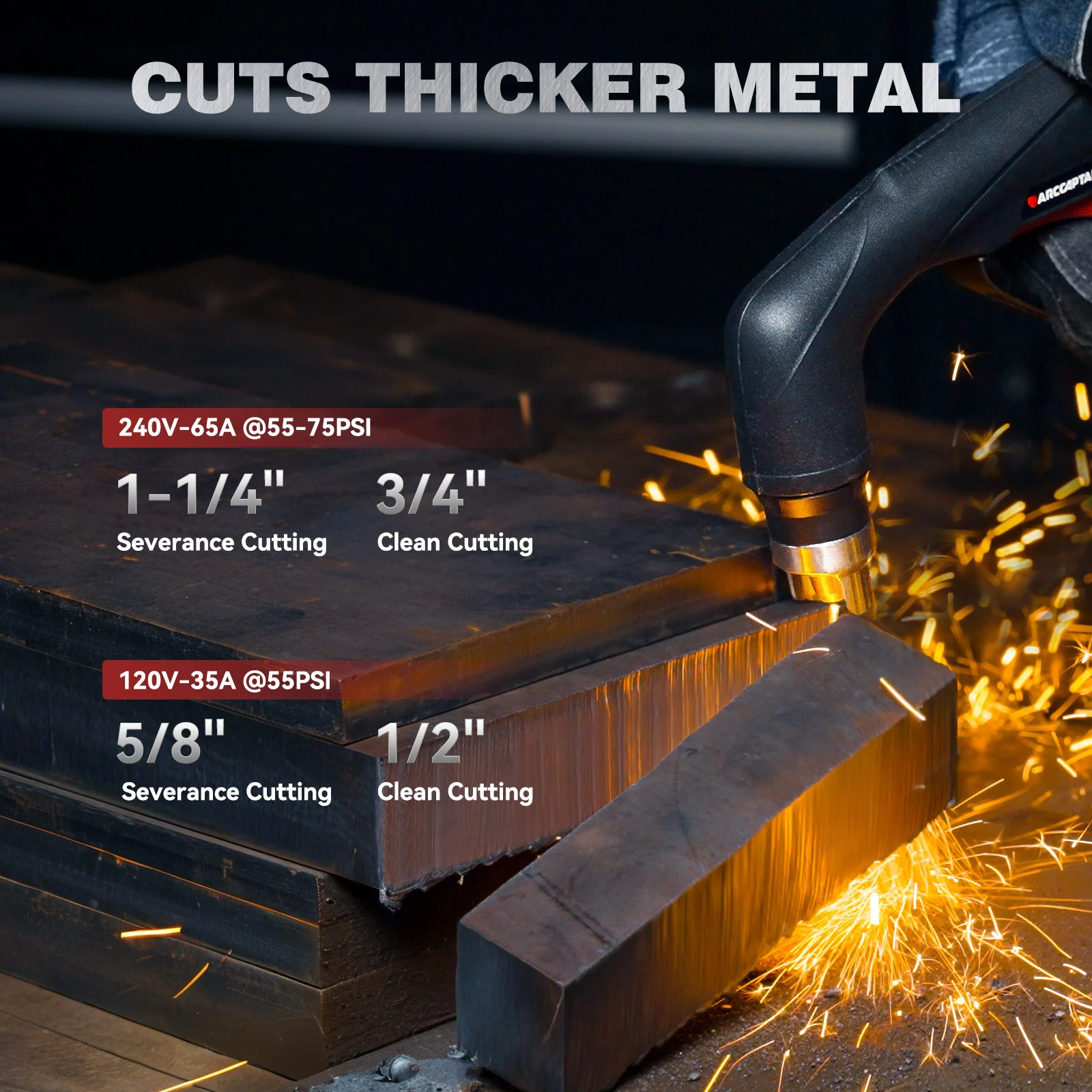 Arccaptain CUT65MP NON-HF CNC Plasma Cutter - Image 4