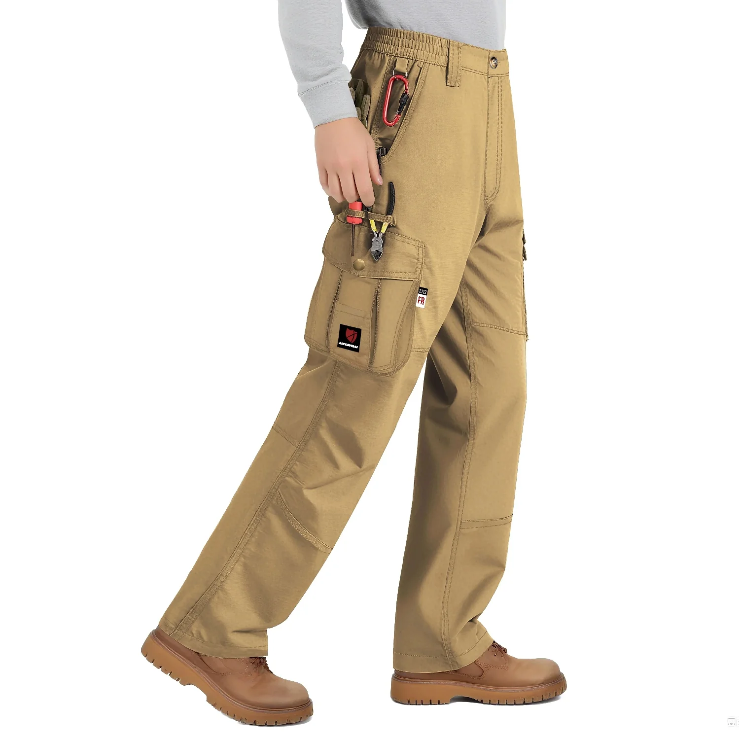 Arccaptain 100% Cotton Flame Resistant Welding Pants for Men - Image 3
