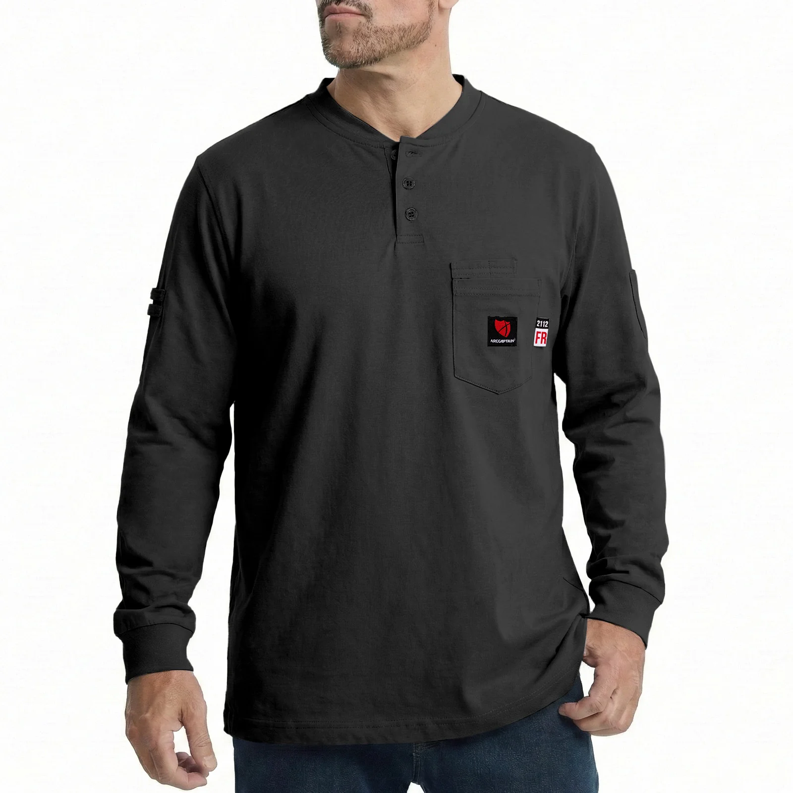 Arccaptain 100% Cotton FR Welding Shirt Long Sleeve Work Shirts - Image 8