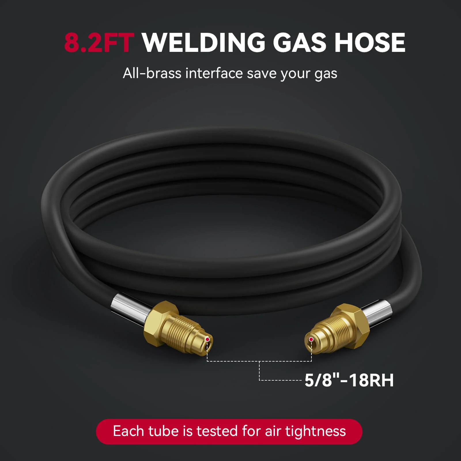 Argon Regulators Gauges Gas Welding CGA580 Inlet Connection with Hose - Image 8