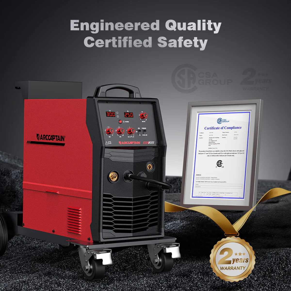 Arccaptain AIM-Forge 250A Industrial Heavy-Duty MIG Welder - Image 11
