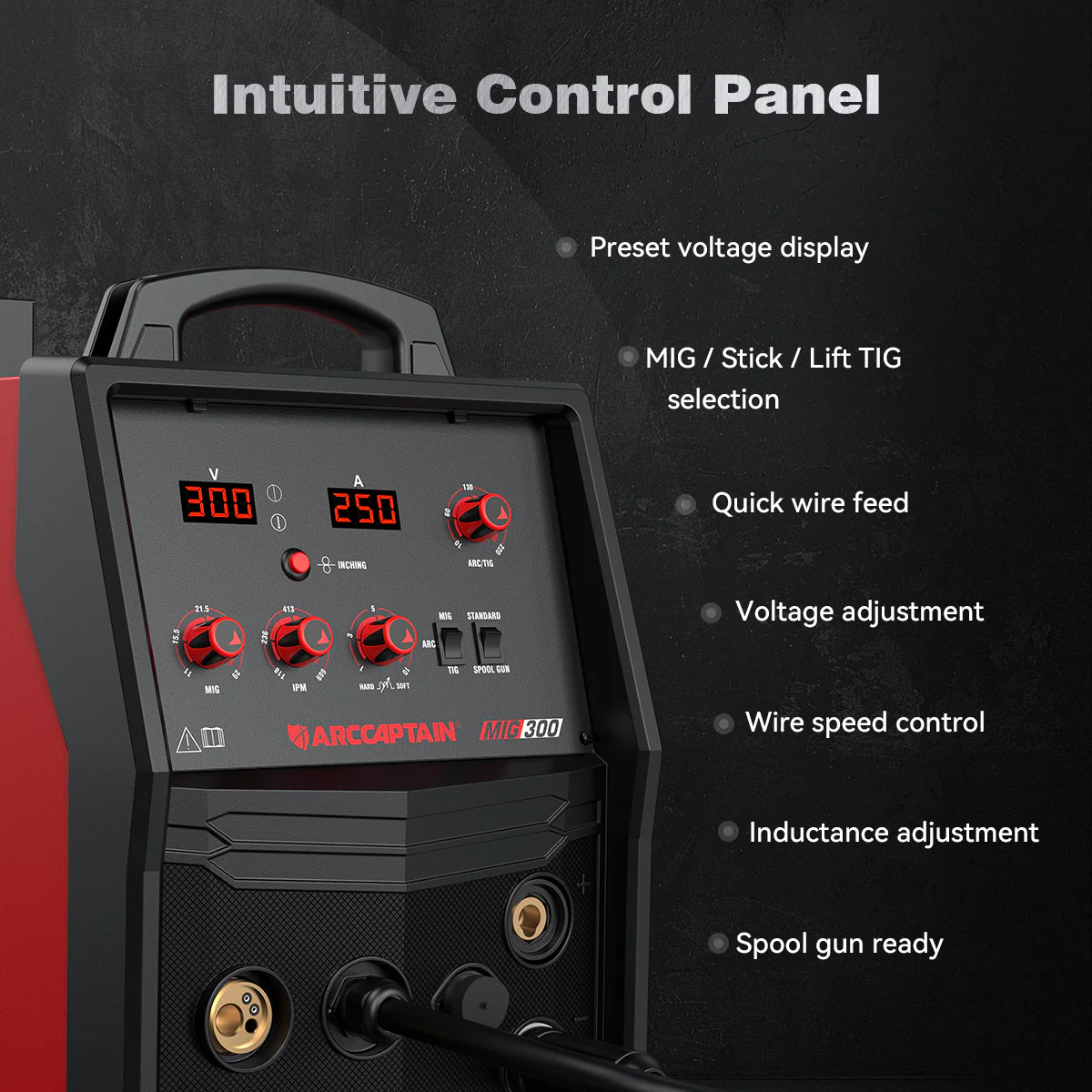 Arccaptain AIM-Forge 250A Industrial Heavy-Duty MIG Welder - Image 12