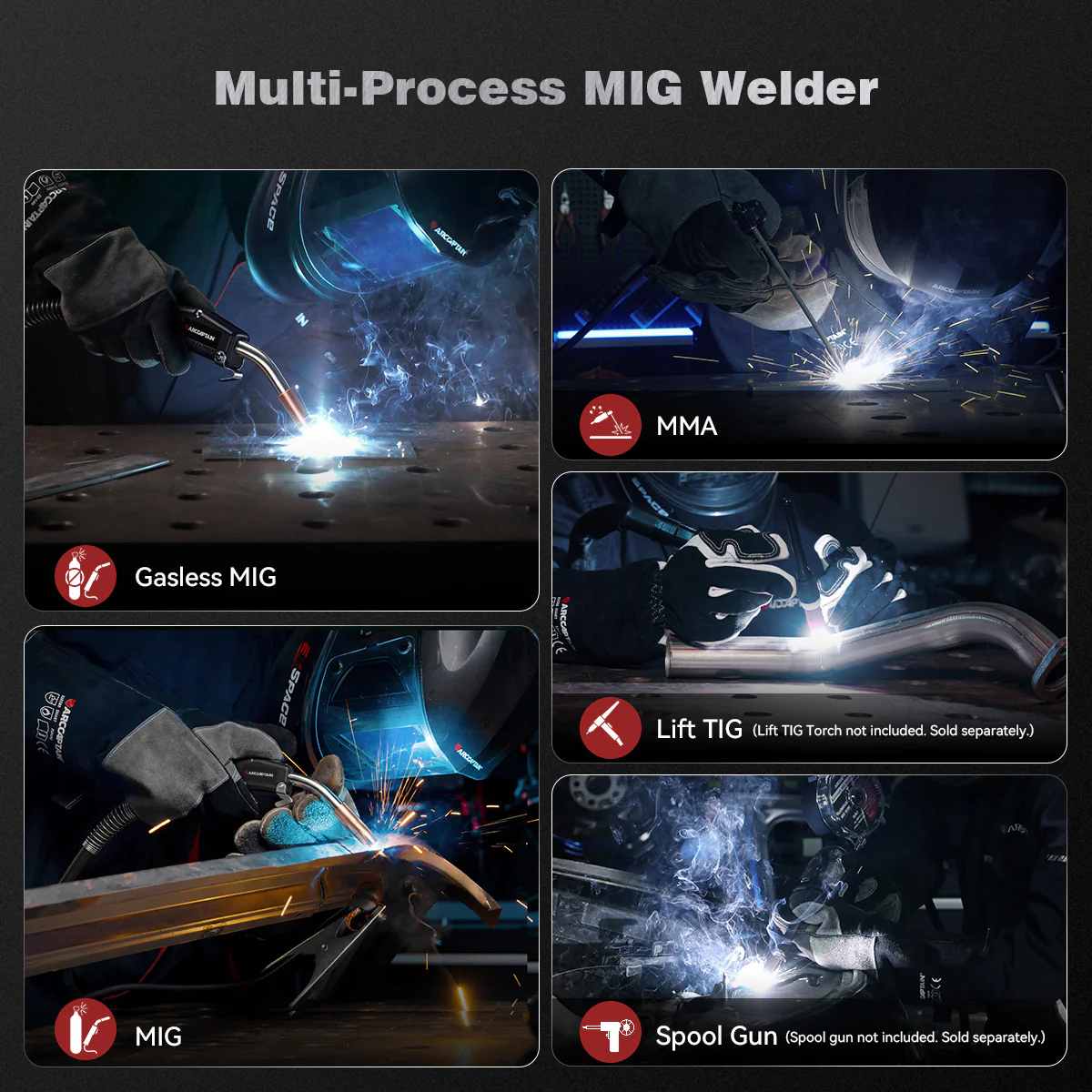 Arccaptain AIM-Forge 250A Industrial Heavy-Duty MIG Welder - Image 13