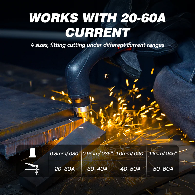 IPT60 Plasma Cutter Torch Consumables for CUT55MP CUT55 Non HF - Image 9