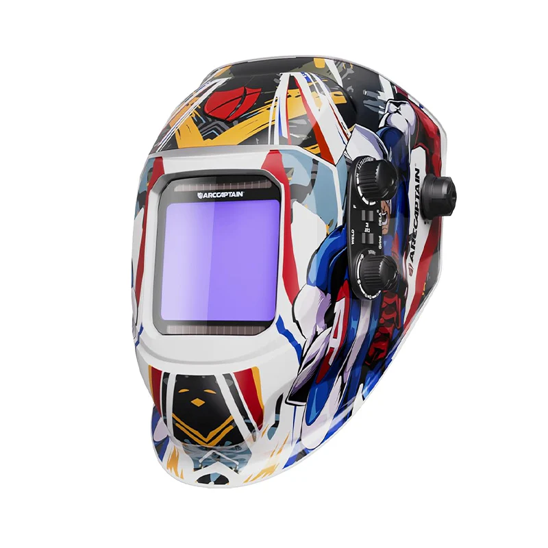 VisionMax X200 Large Viewing Welding Helmet Captain Metal