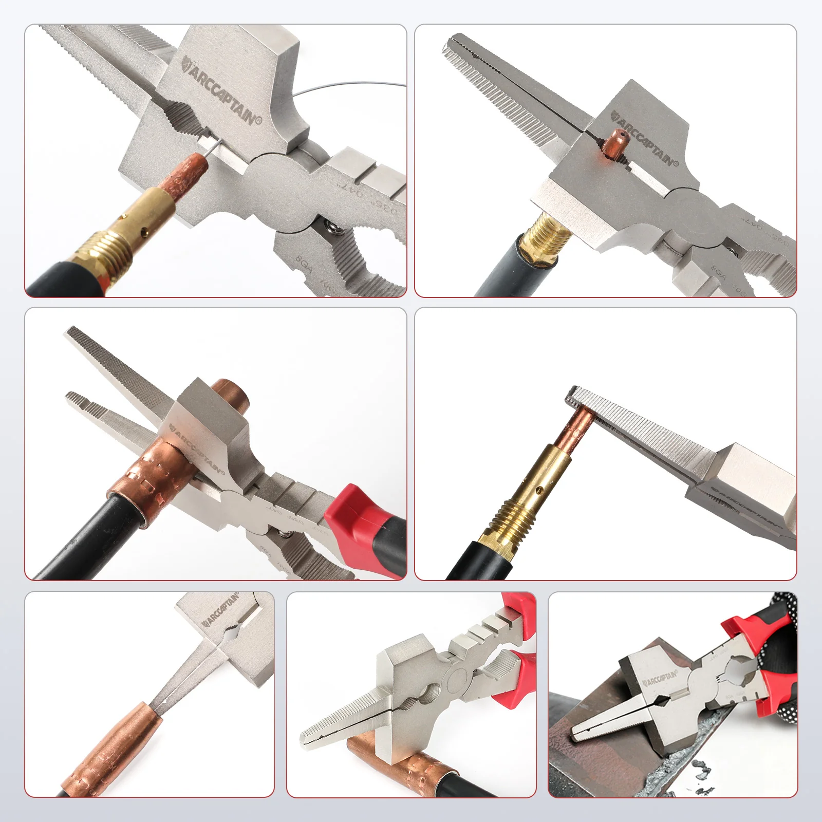 Arccaptain Upgraded MIG Pliers with Rentention Chain - Image 3