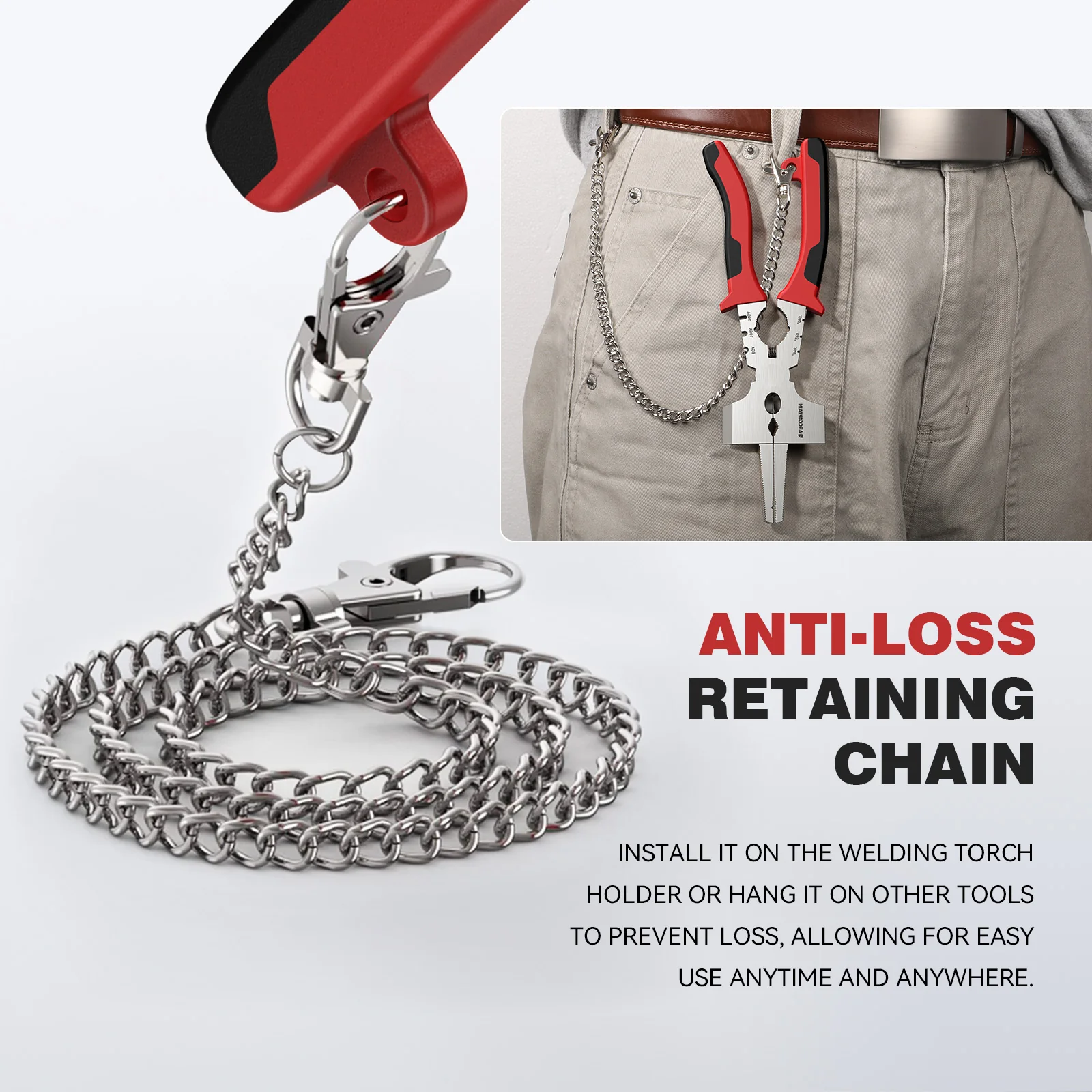 Arccaptain Upgraded MIG Pliers with Rentention Chain - Image 4