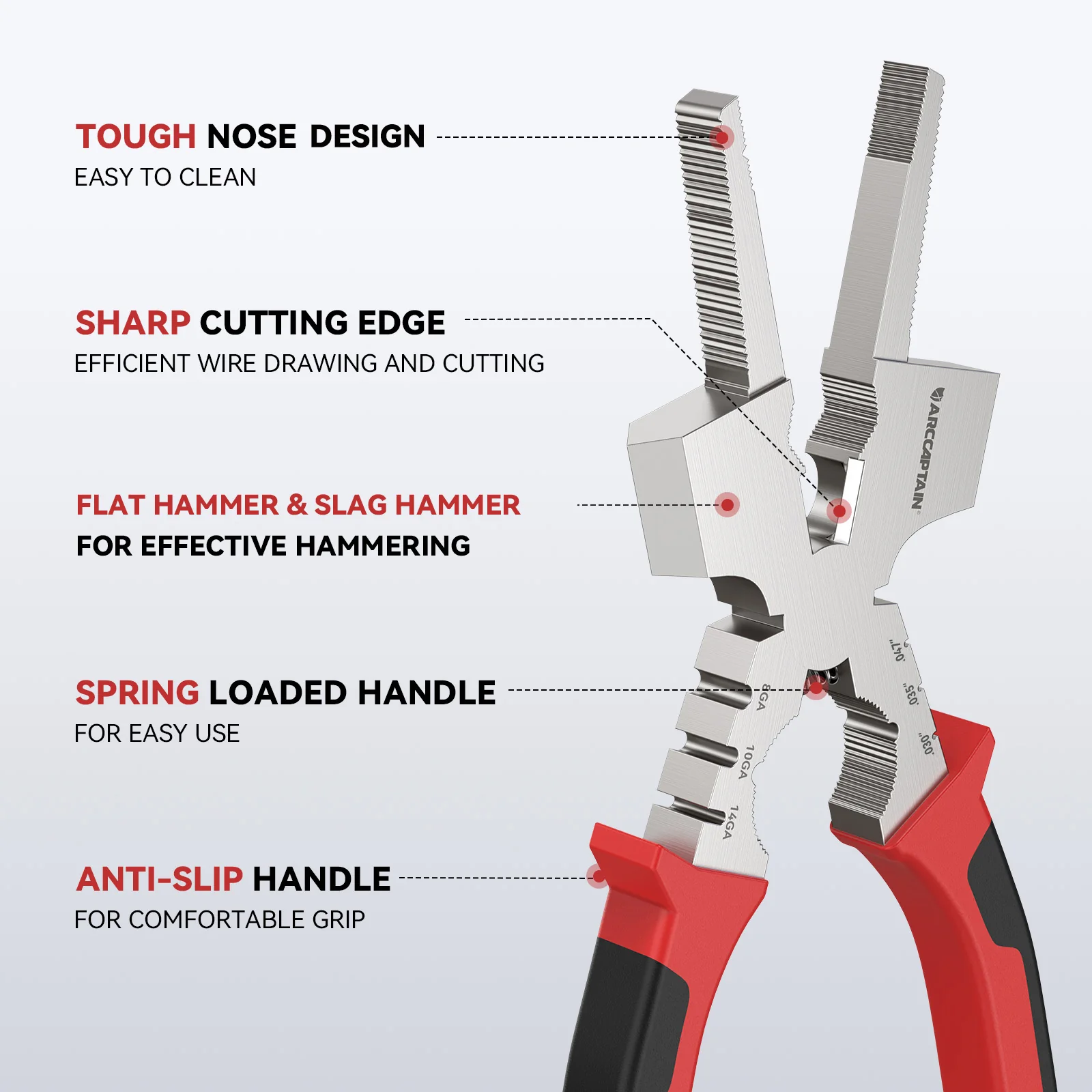 Arccaptain Upgraded MIG Pliers with Rentention Chain - Image 7
