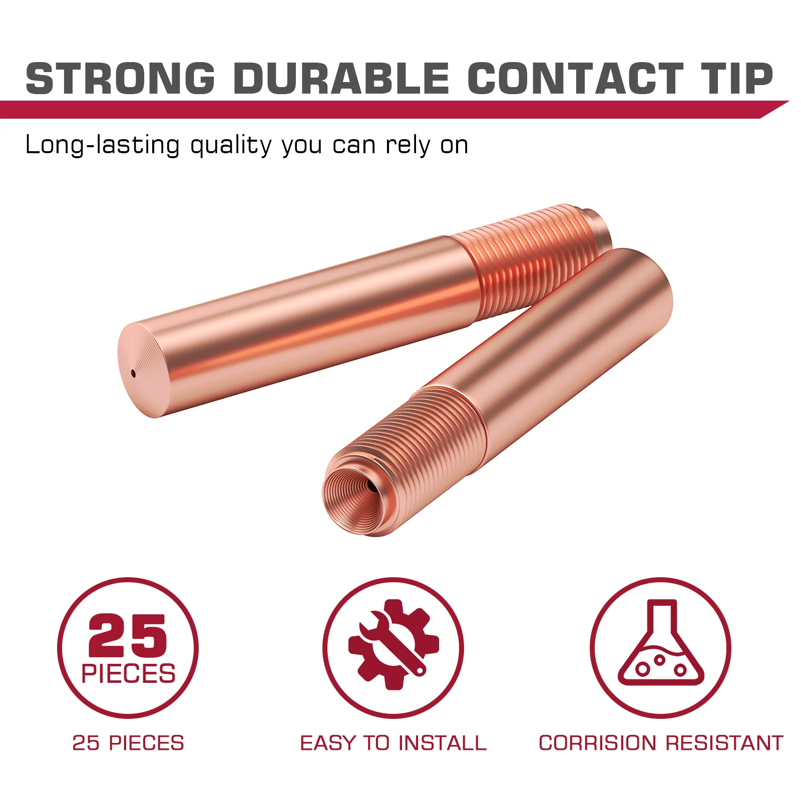 MIG Welding Contact Tips 25 Piece For Miller Millermatic - Image 5