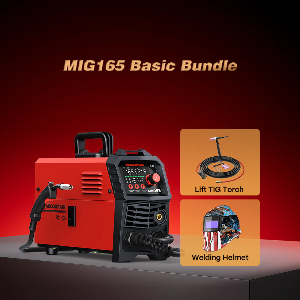 Arccaptain MIG165 Portable MIG Welder Machine For Beginners - Image 8
