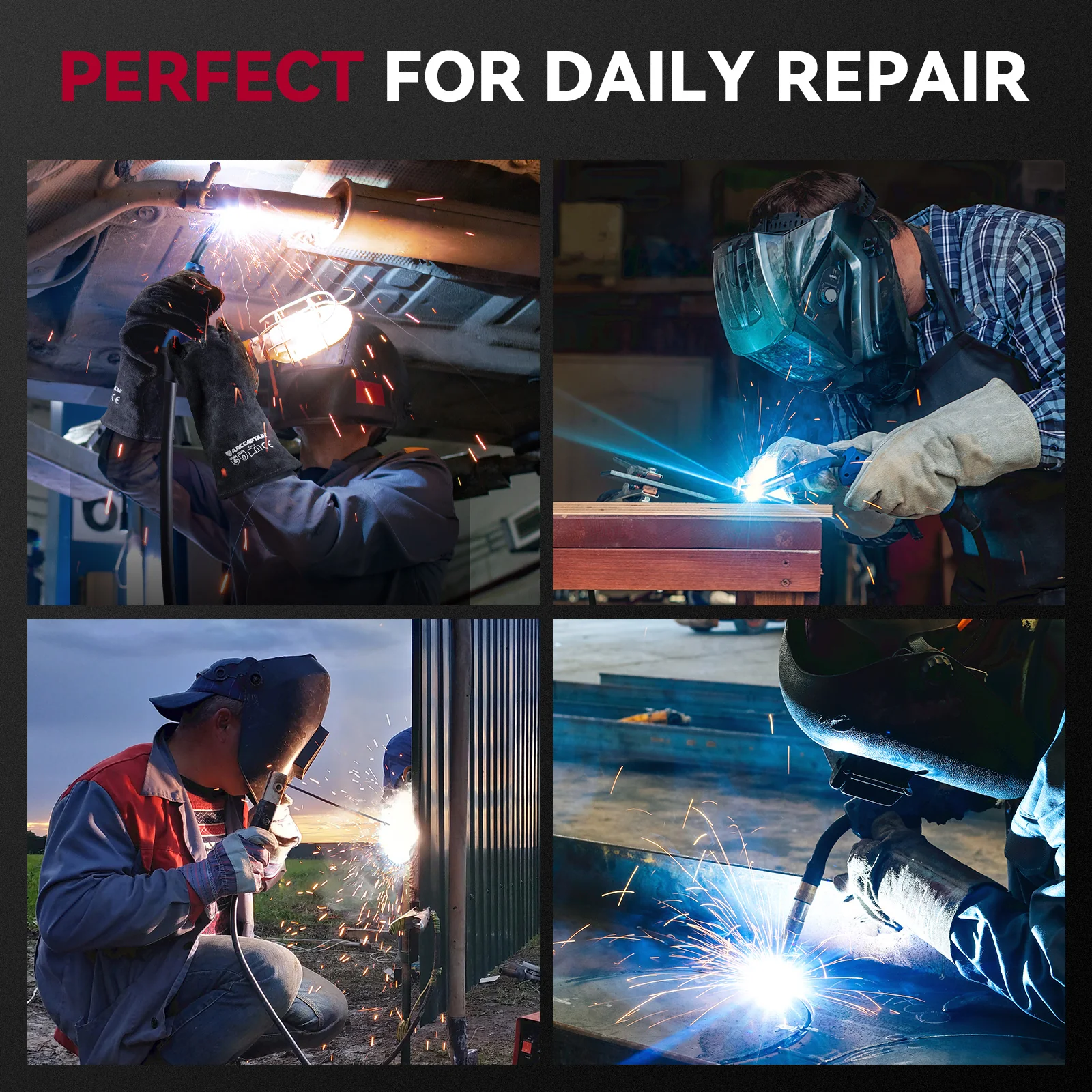 Arccaptain MIG165 Pro Dual Voltage Gas and Gasless MIG Welder - Image 5