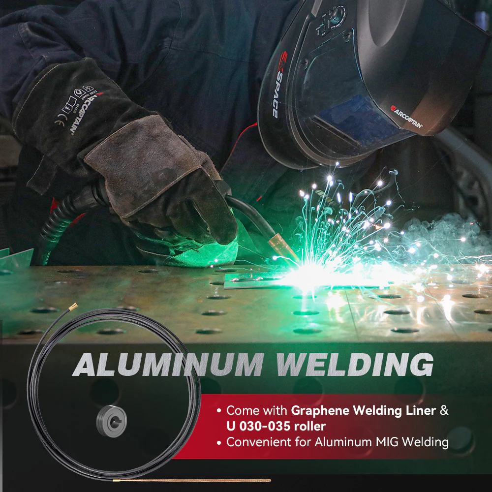 Arccaptain MIG165 Pro Dual Voltage Gas and Gasless MIG Welder - Image 6