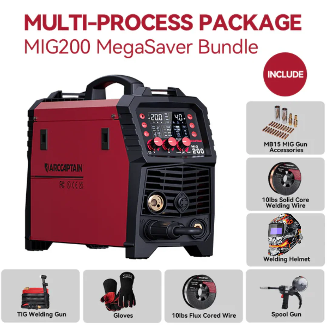 Arccaptain MIG200 Multi Process MIG Welder User-Friendly - Image 16