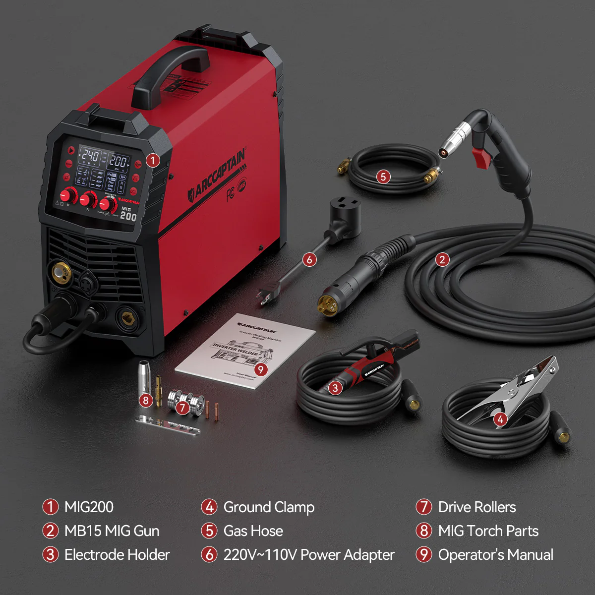 Arccaptain MIG200 Multi Process MIG Welder User-Friendly - Image 3