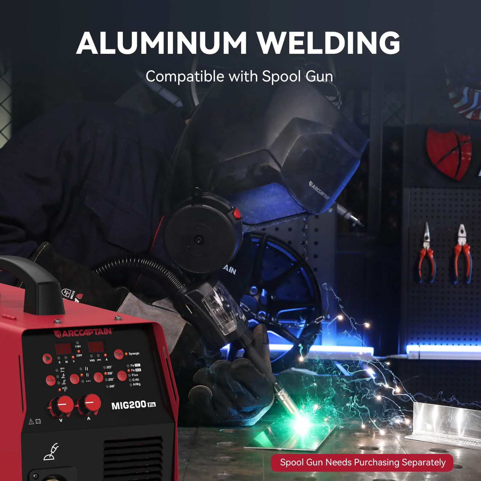 Arccaptain MIG200 Fit Affordable Multifunctional MIG Welder For Beginners - Image 3