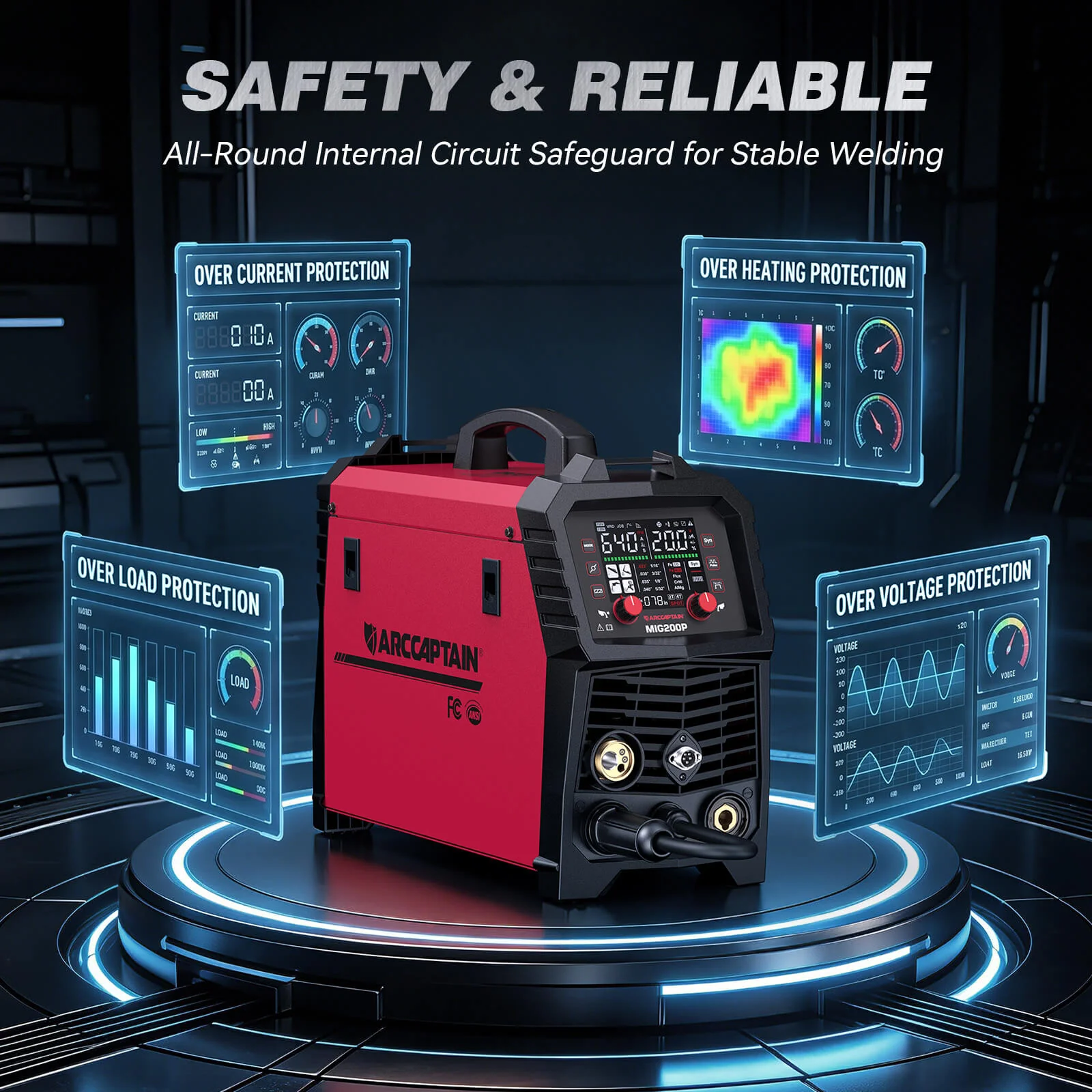 Arccaptain MIG200P Pulse MIG Welding Machine - Image 10