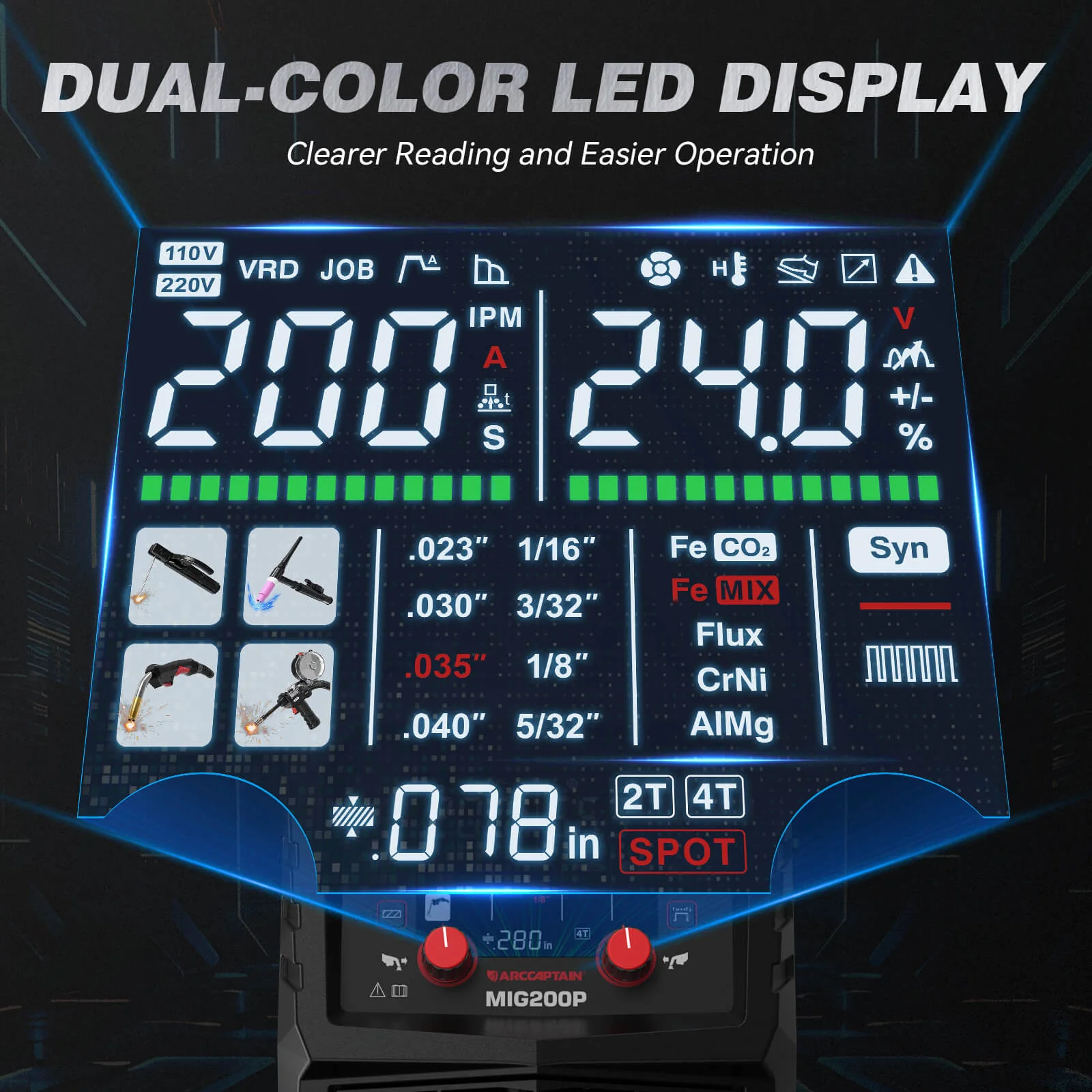 Arccaptain MIG200P Pulse MIG Welding Machine - Image 5