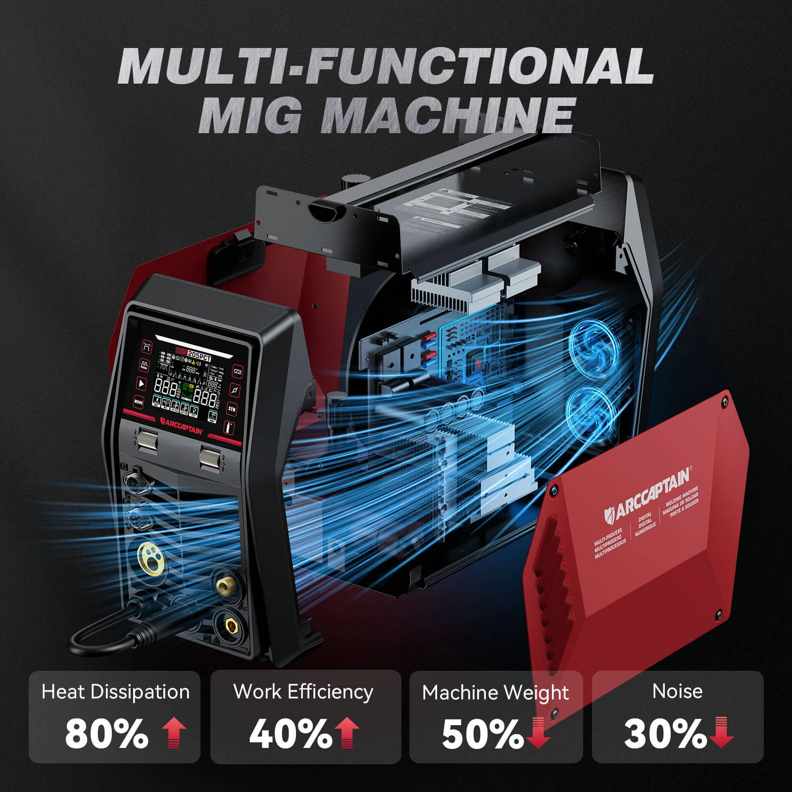 Arccaptain MIG205PCT Welding and Cutting Machine - Image 5