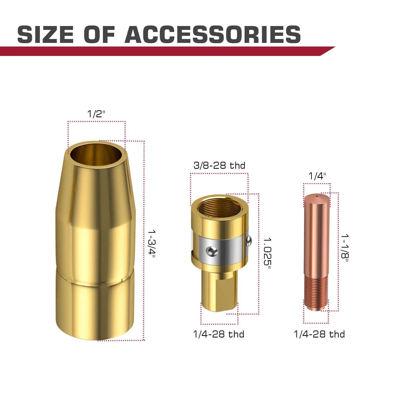 Miller M-100 MIG Gun Parts M15 Replacement MIG Gun Consumables Kit - Image 7